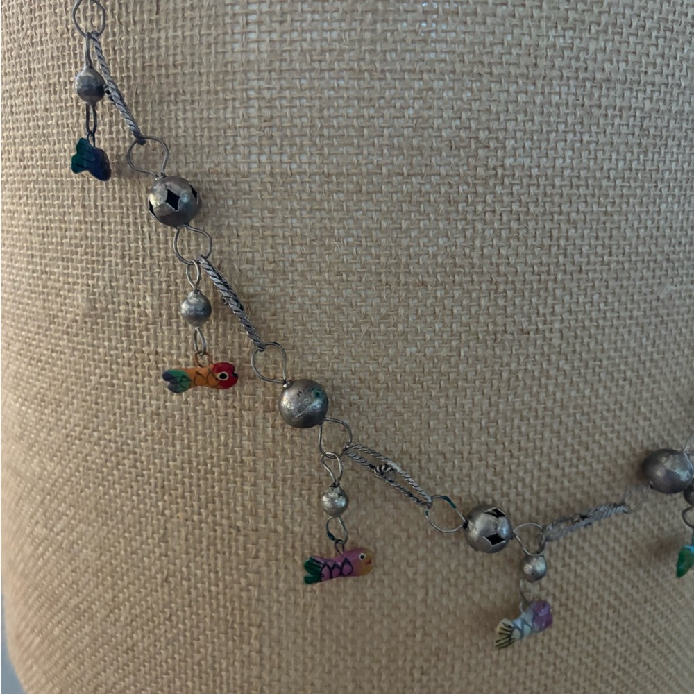 Vintage Mexican wedding necklace